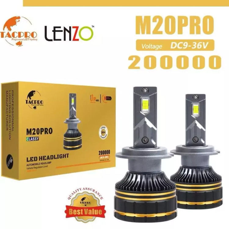 هدلایت خودرو لنزو مدل M20 Pro اورجینال(بسته 2 عددی)