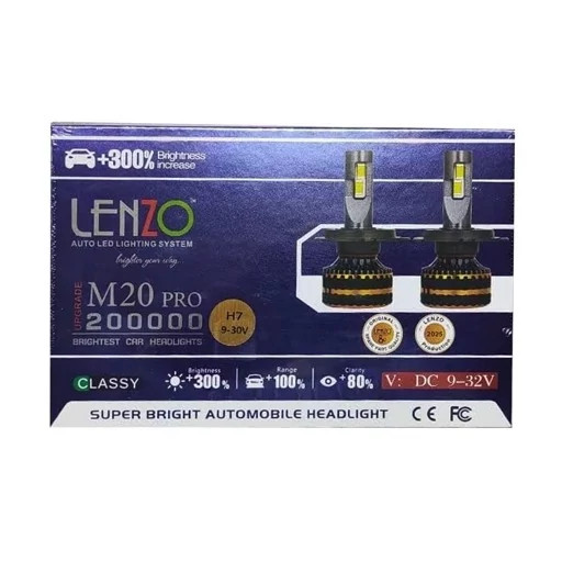 هدلایت خودروبرندلنزومدل m20plus مناسب برای همه ی خودروها