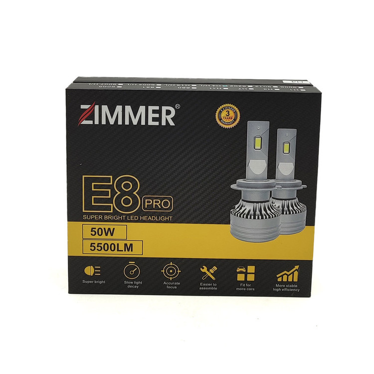 هدلایت زیمر مدل E8 PRO پایه H7 بسته دوعددی