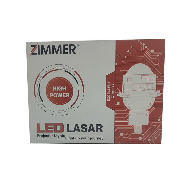 لنز چراغ خودرو سه حالته زیمر مدل Z3 MAX دو لیزر پایه دو کنتاکت بسته 2 عددی