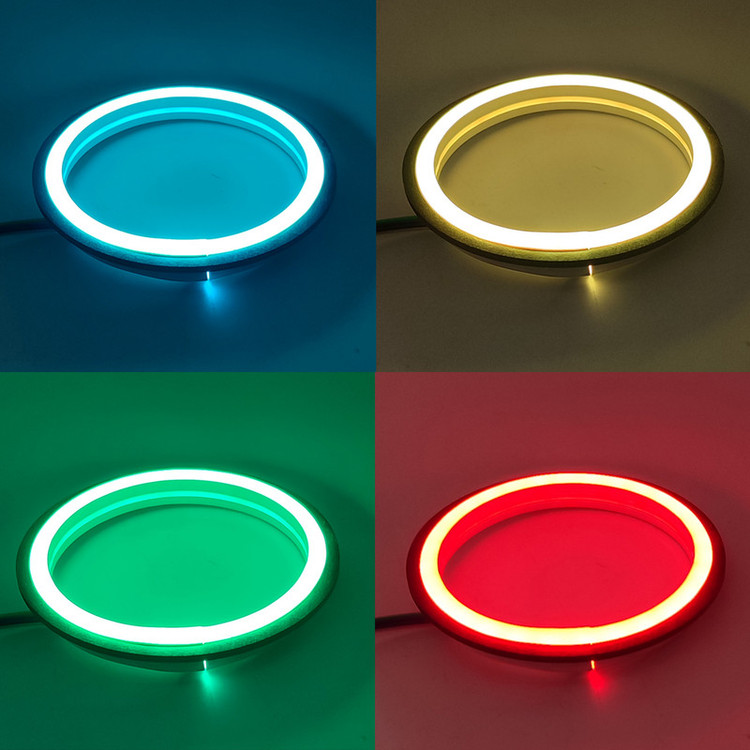 حلقه نئون چراغ جلو خودرو مدل RGB8 بسته دو عددی به همراه ریموت کنترل