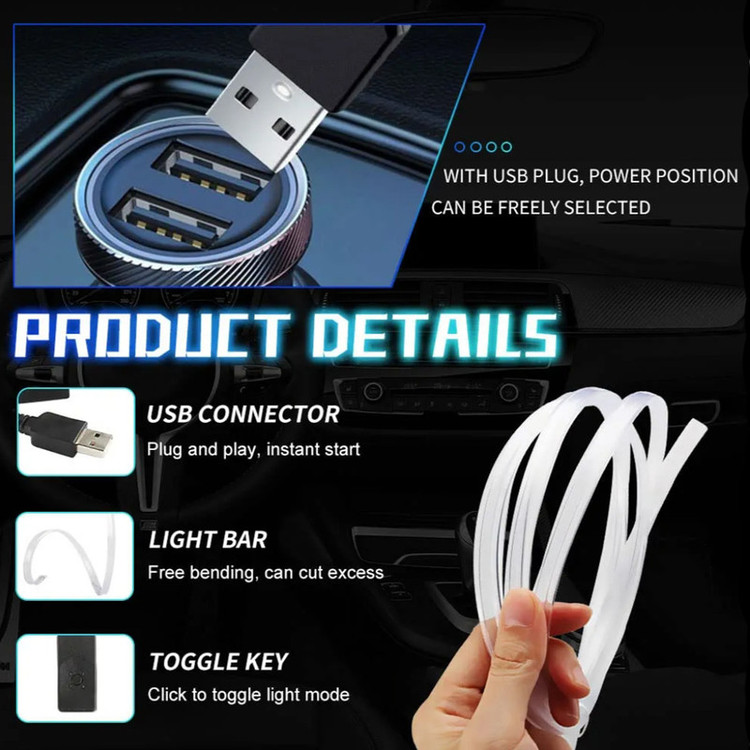 چراغ الوایر خودرو کلاو مدل RGB